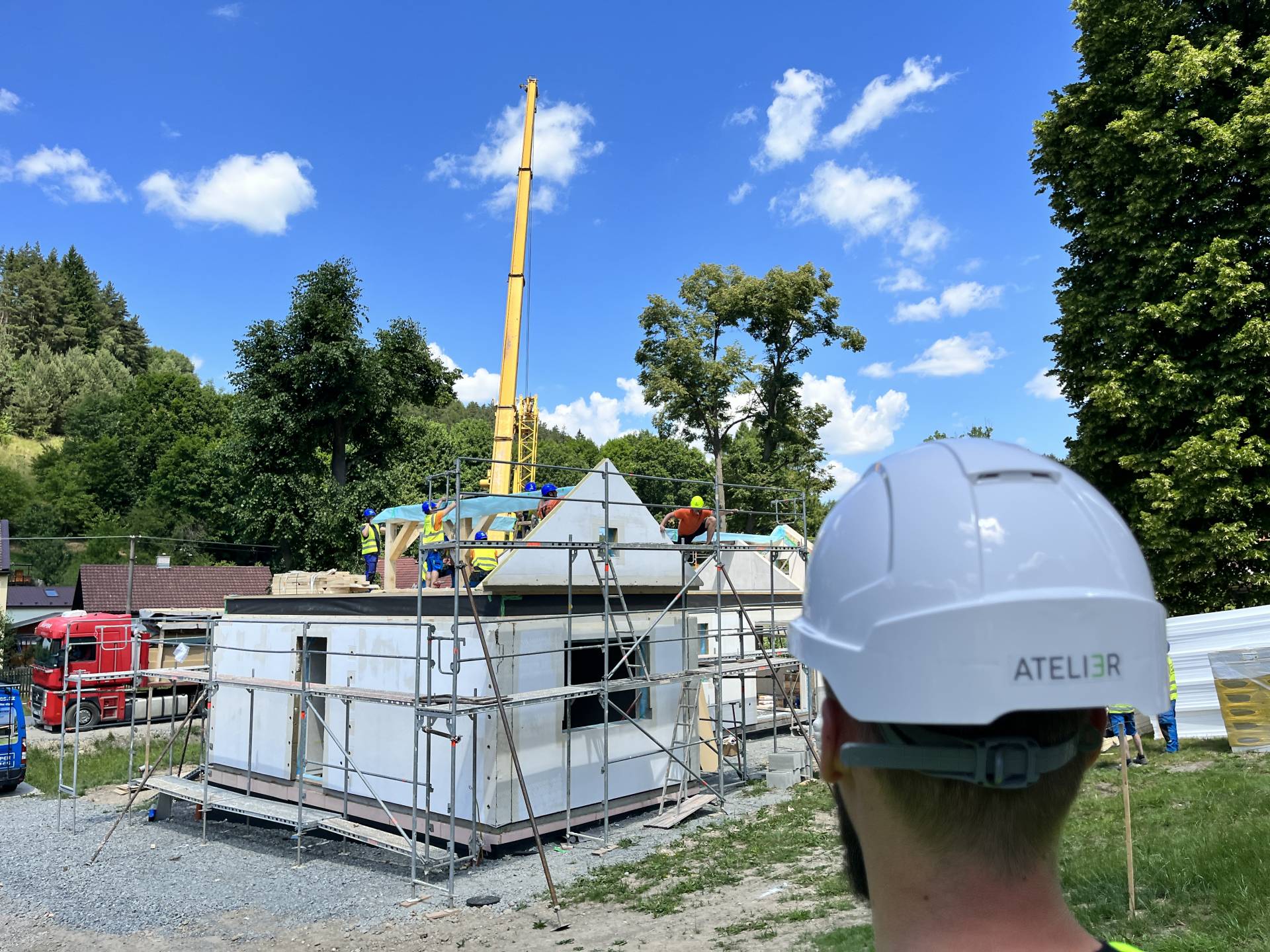 Dřevostavba v Pohledech